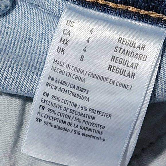 American Eagle Outfitters Patchwork Denim Mini Skirt Size 4 Vintage 70s Style - Picture 10 of 15